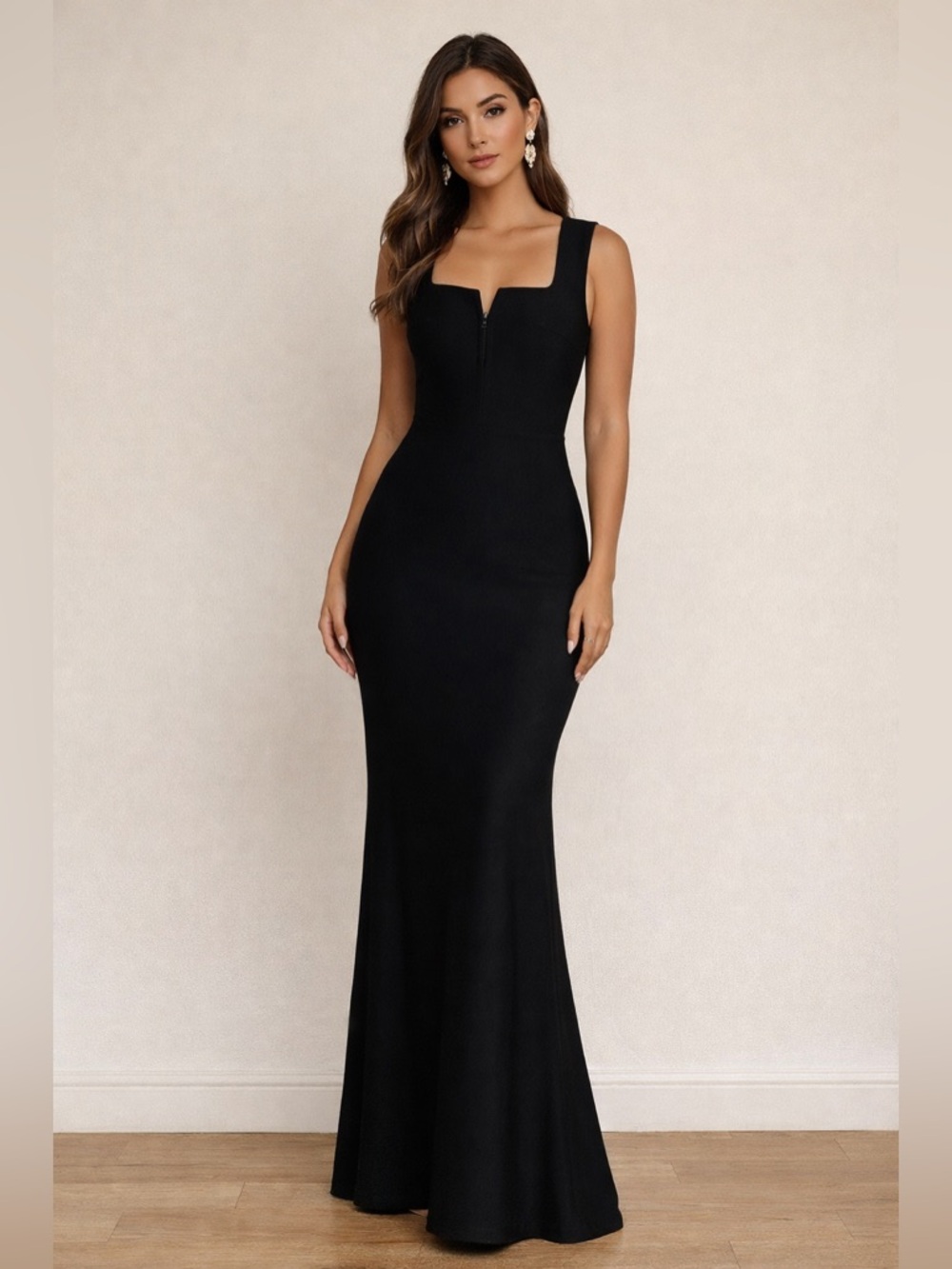 Posh MIA Black Bandage Maxi Dress Size Small
